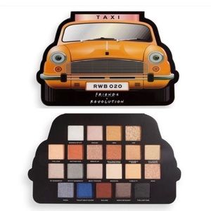 Brand New in Box Friends X Makeup Revolution Take A Drive Eyeshadow Palette Taxi